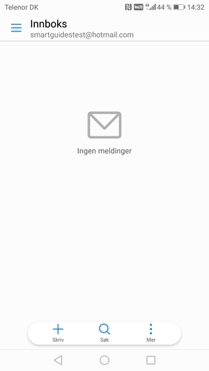 Hotmail er klar til bruk