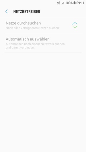 Warten Sie, bis die Suche abgeschlossen ist