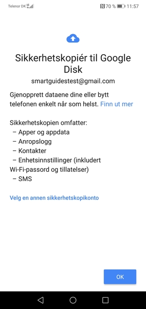 Velg OK