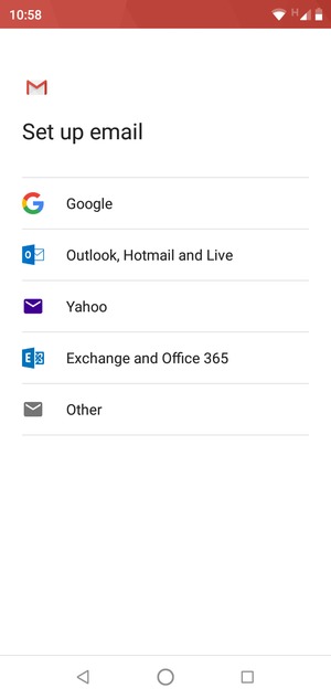 Select Outlook, Hotmail and Live