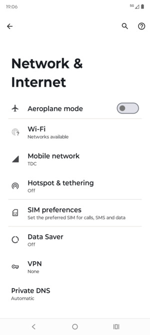 Select Mobile network