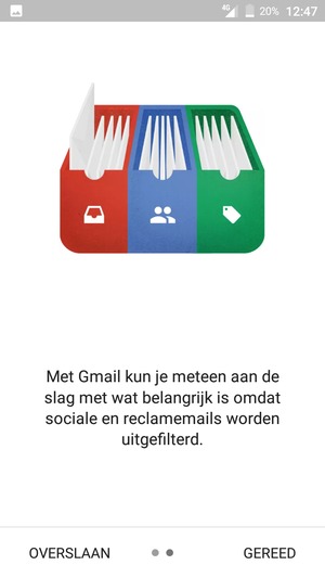Selecteer GEREED