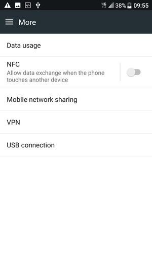 Select Mobile network sharing