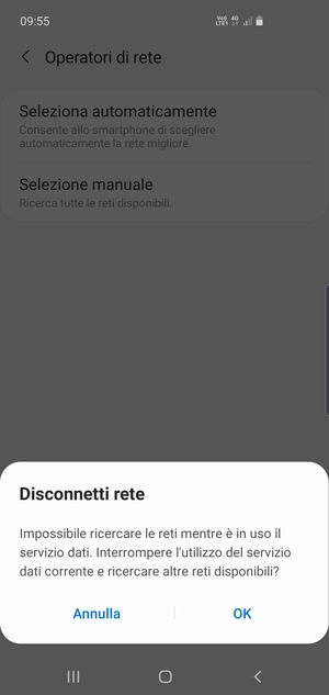Seleziona OK