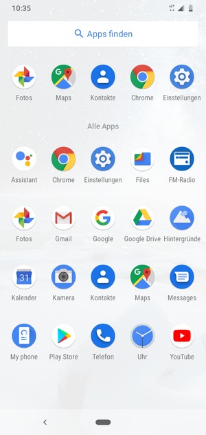 Wählen Sie Einstellungen
