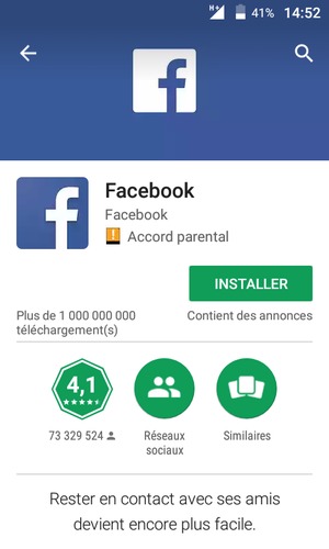 Sélectionnez INSTALLER