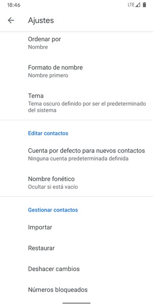 Desplácese y seleccione Importar