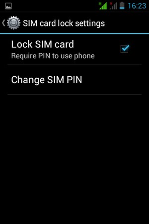 Select Change SIM PIN