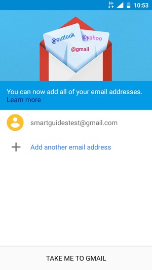 Select TAKE ME TO GMAIL