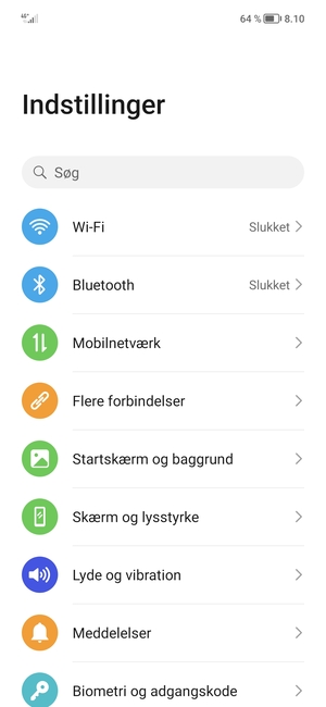 Vælg Mobilnetværk