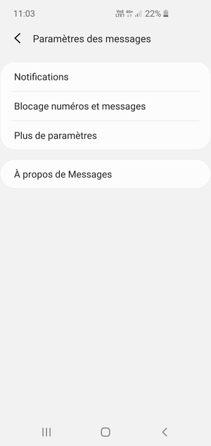 Sélectionnez Plus de paramètres