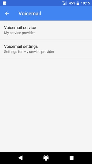 Select Voicemail settings