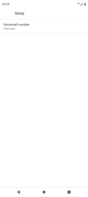 Select Voicemail number