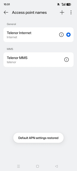 Select New APN