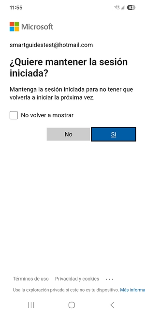 Seleccione la opción deseada
