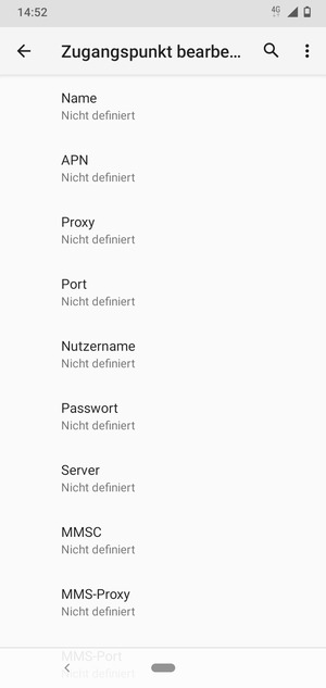 Geben Sie Internet-Informationen ein