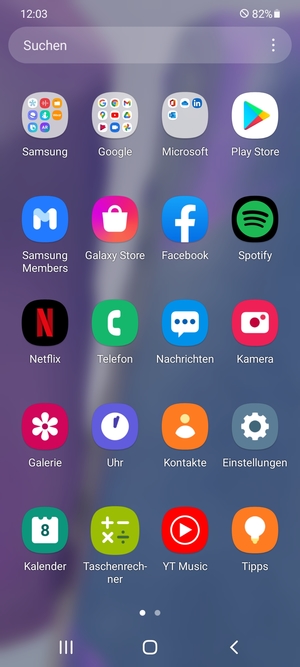 Wählen Sie Einstellungen