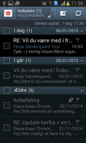 Din konto er klar til brug