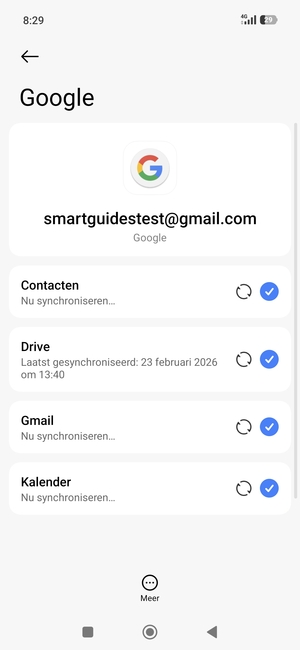 Uw gegevens worden gesynchroniseerd