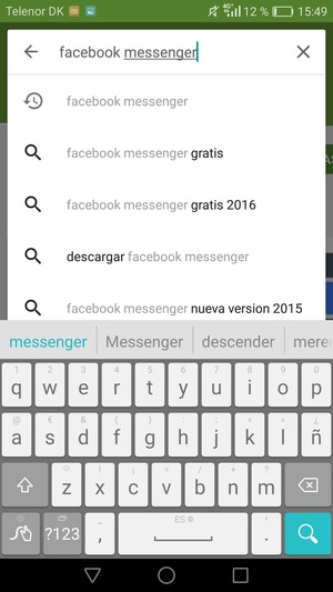 Introduzca el nombre de la aplicación y seleccione Buscar