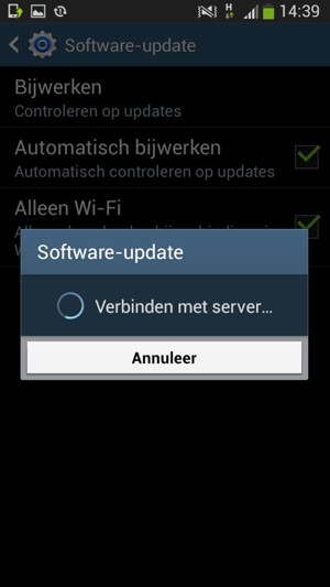 Wacht tot de zoekopdracht beëindigd is