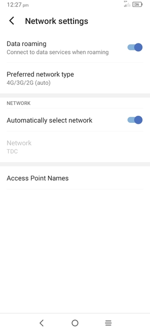 Turn Data roaming on or off