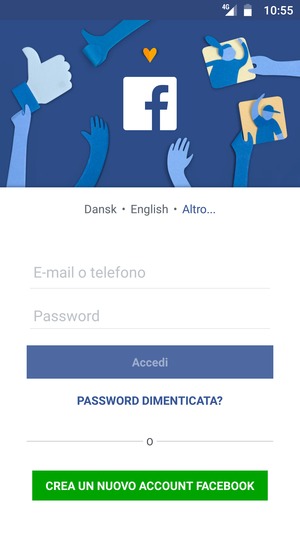 L'app è pronta per l'uso