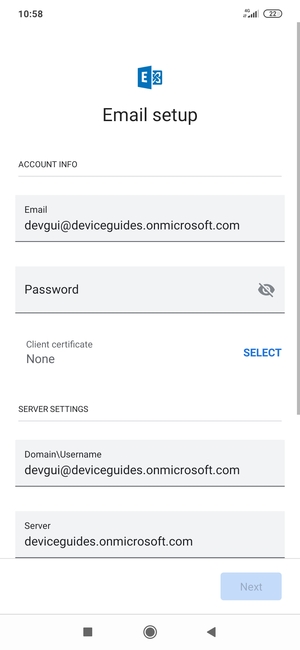 Enter your password