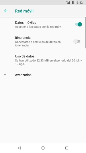 Seleccione Avanzados
