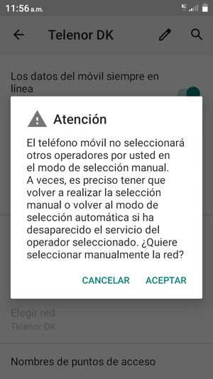 Seleccione ACEPTAR