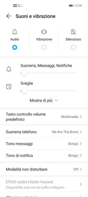 Seleziona la tua opzione preferita
