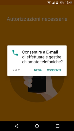 Seleziona CONSENTI