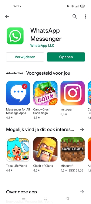 Selecteer Openen