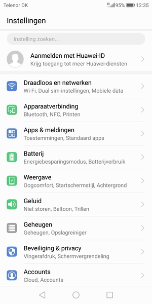 Selecteer Draadloos en netwerken