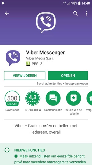 Selecteer OPENEN