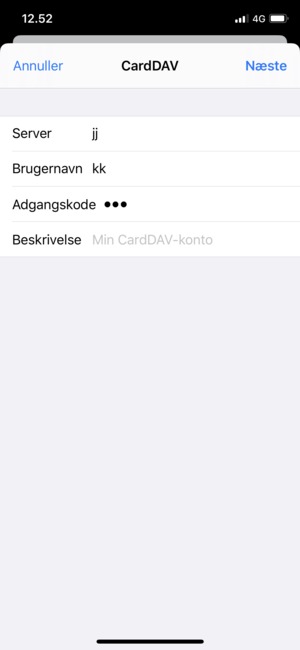 Indtast dine Google oplysninger og vælg Næste