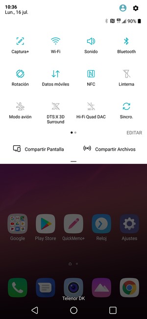 Desactive Wi-Fi y Bluetooth