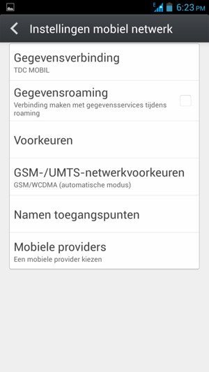 Selecteer Namen toegangspunten