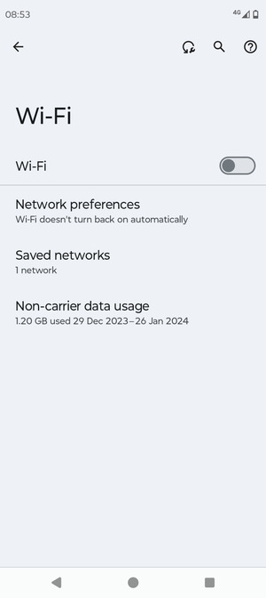 Turn on Wi-Fi