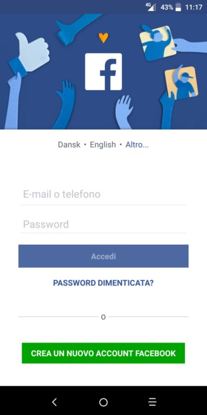 L'app è pronta per l'uso