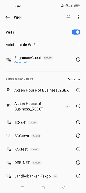 Ahora está conectado a la red Wi-Fi