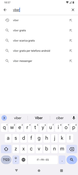 Inserisci il nome dell'app e seleziona Ricerca