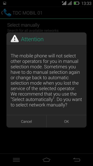 Select OK