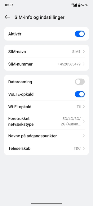 Vælg Navne på adgangspunkter
