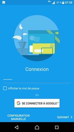 Saisissez votre mot de passe Gmail et sélectionnez SUIVANT