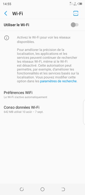 Activer le Utiliser le Wi-Fi
