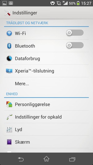 Vælg Wi-Fi