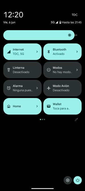 Seleccione Bluetooth