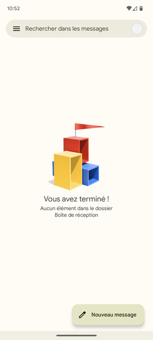 Votre messagerie Gmail est prête à l'emploi