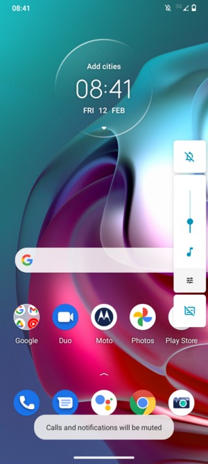Select Mute to change to sound mode again